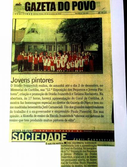 Jovens pintores - Gazeta do Povo 2001