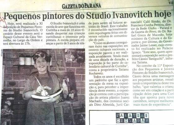 Pequenos pintores - Gazeta do Parana