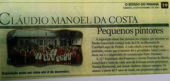 Pequenos pintores - O Estado do Parana